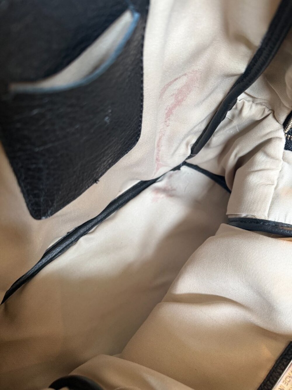 Valentino by Mario Valentino Black Pebbled Leather Backpack - Picture 4 of 12